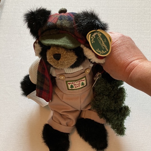 14” Plush “Fraser Fir” Black Bear #1574 Retired 2006 Bearington Christmas Tags - Picture 3 of 12
